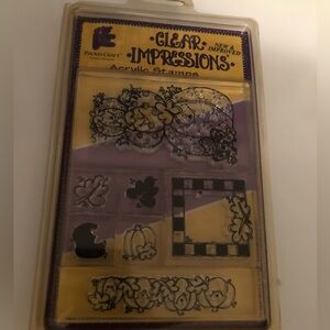Provo Craft Clear Impressions Clear Acrylic Stamp Set